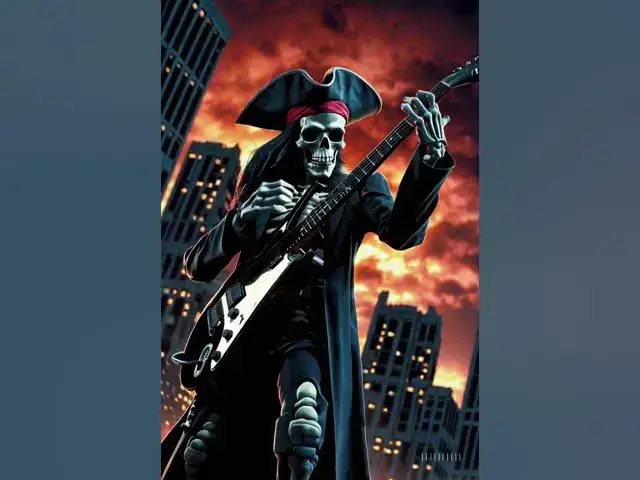 'Video thumbnail for #shorts #guitar #skull #rock'