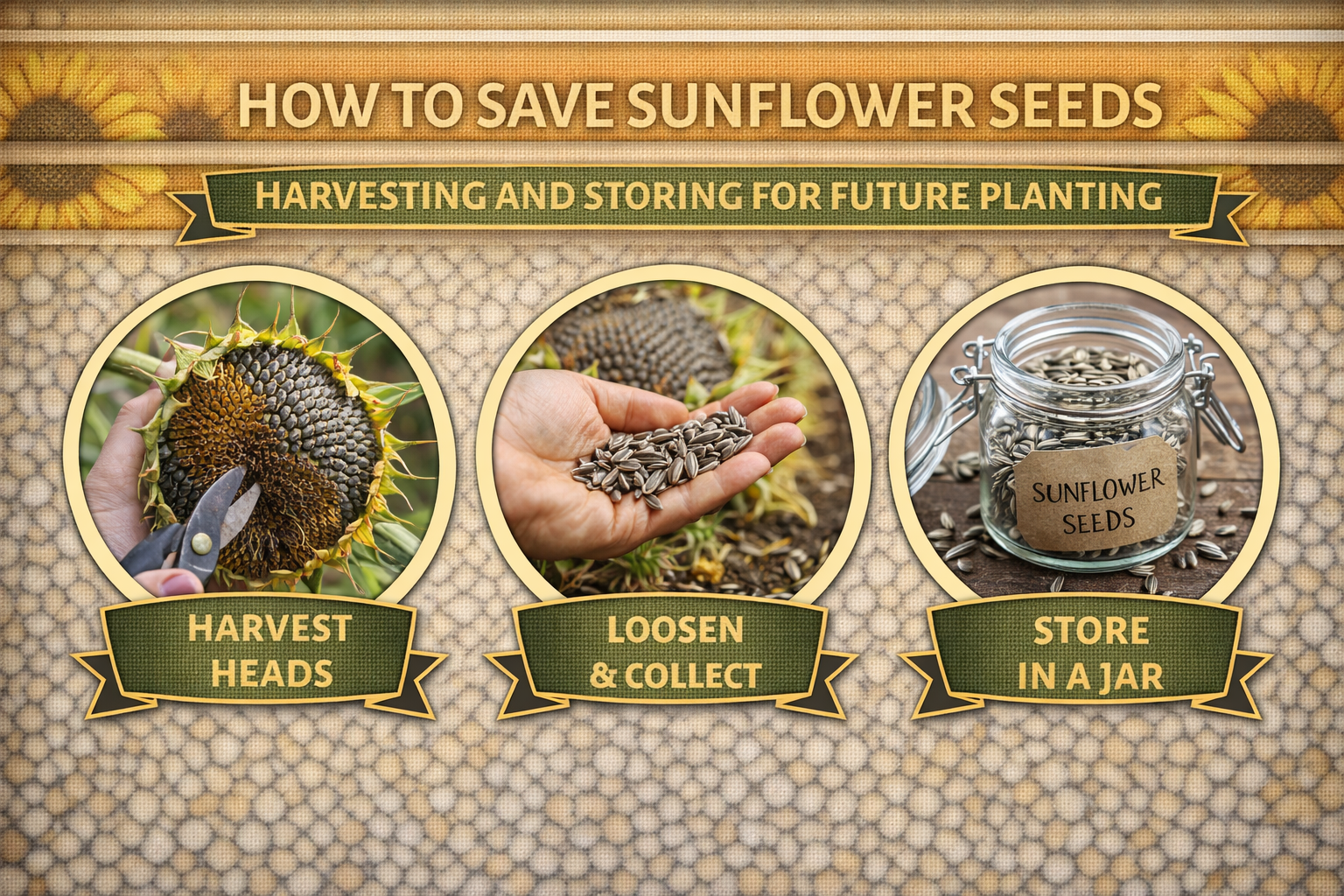 Video thumbnail for How to Save Sunflower Seeds | Harvesting and Storing for Future Planting