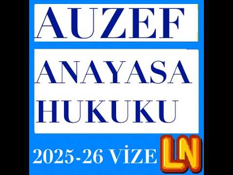Video thumbnail for Anayasa Hukuku 2025-2026 Vize Soruları