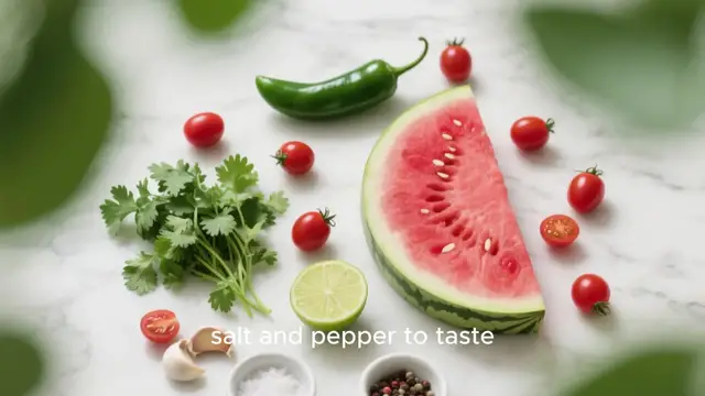 'Video thumbnail for Watermelon Gazpacho'