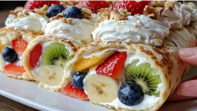 Video thumbnail for Creamy Fruit Salad Rollups Recipe | Easy Healthy Breakfast or Snack