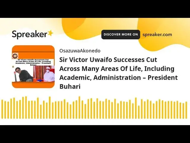 Video thumbnail for Sir Victor Uwaifo Successes Cut Across Many Areas Of Life, Including Academic, Administration – Pres