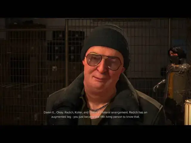 Video thumbnail for Deus Ex: Mankind Divided - The Rucker Extraction: Adam Jensen Meets Louis Gallois (Spare His Life)