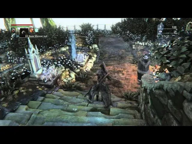 Video thumbnail for Bloodborne - Hunter's Dream: Embed Fire Blood Gemstone Onto Ludwig's Holy Blade (Workbench) PS4