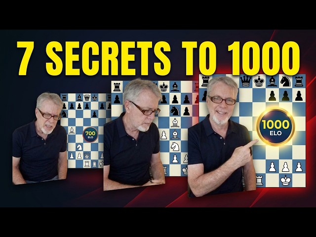 Video thumbnail for 7 Chess Secrets That Took Me to 1000 ELO! #chess #chesslife #1000elo