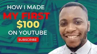 Video thumbnail for 🔥How I made my first $100 on YouTube #youtuber #vlogger #adsense #makemoneyonline #youtube