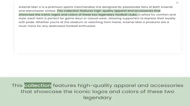 Video thumbnail for and Manchester United. This collection features high-quality apparel and accessories that showcase the iconic logos and colors of these two legendary football clubs. Crafted for comfort and style, each item is perfect for game days or cas