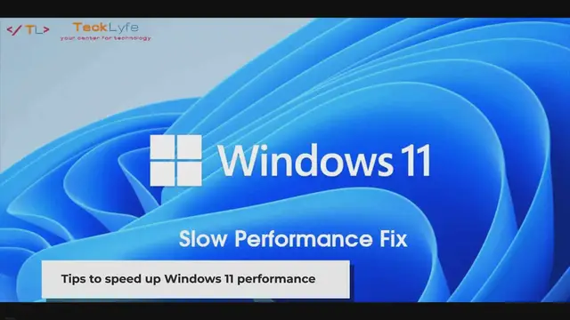 'Video thumbnail for How To Fix Windows 11 Slow Performance'