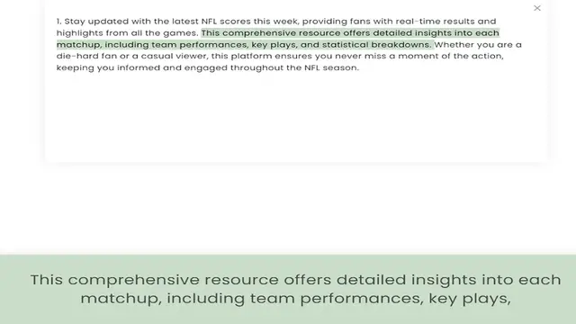 Video thumbnail for highlights from all the games. This comprehensive resource offers detailed insights into each matchup, including team performances, key plays, and statistical breakdowns. Whether you are a die-hard fan or a casual viewer, this platform en
