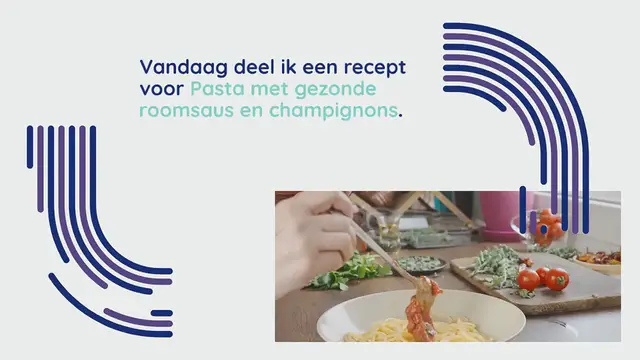 Video thumbnail for Gezonde roomsaus maken een combinatie met pasta en champignons