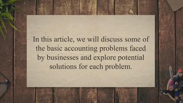 Video thumbnail for Basic Accounting Problems and Solutions
