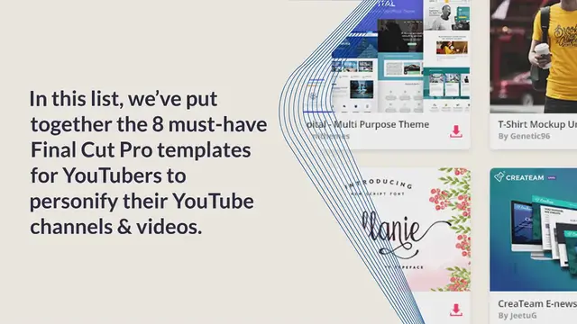 Video thumbnail for 8 Must-Have Final Cut Pro Templates For YouTubers