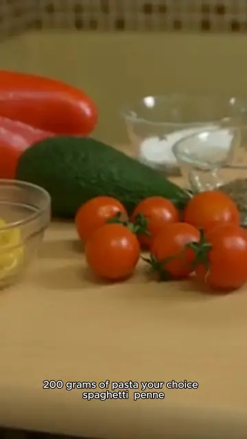 'Video thumbnail for easy pasta recipe'