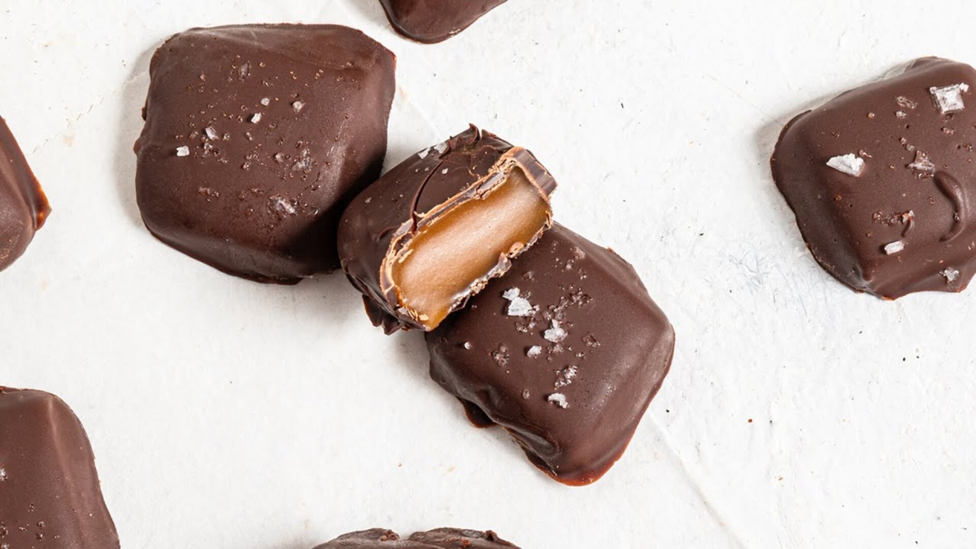 Video thumbnail for Dark Chocolate-Covered Salted Caramels Recipe