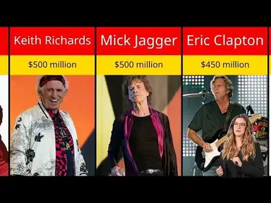 'Video thumbnail for Top 25 Richest Rock Stars in the World 2025! | Comparison For U'