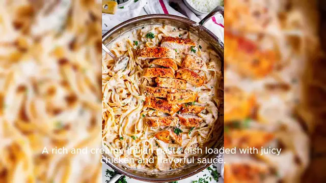'Video thumbnail for Chicken Fettuccine Alfredo Recipe '