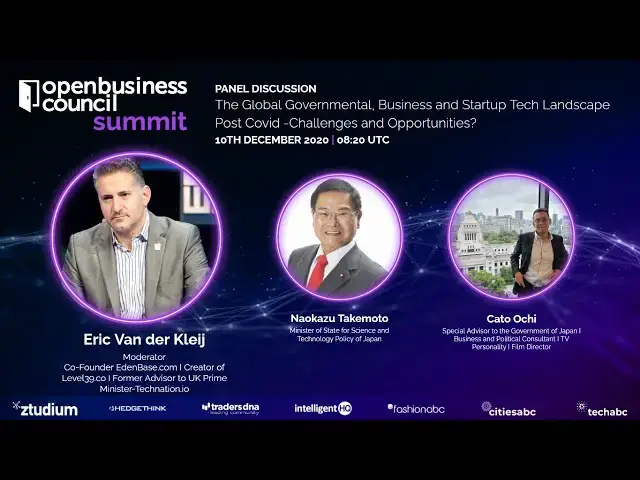 Video thumbnail for The Global Governmental, Business and Startup Tech Landscape Post Covid