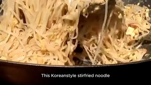 Video thumbnail for japchae recipe