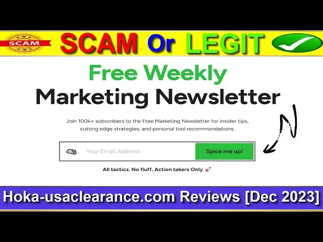 Video thumbnail for Hoka-usaclearance Reviews (Dec 2023) [ with 100% Proof ] ⚠️Is Hoka-usaclearance.com SCAM or LEGIT?⚠️