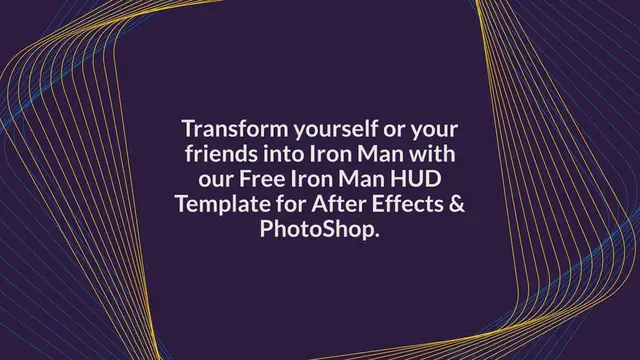 Video thumbnail for Free Iron Man HUD Template For After Effects & Photoshop