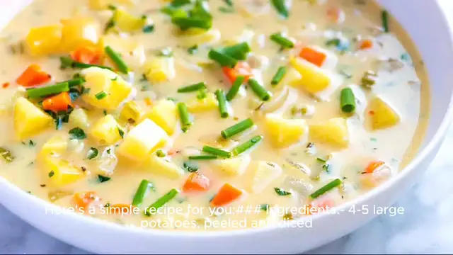 Video thumbnail for Potato soup recipe