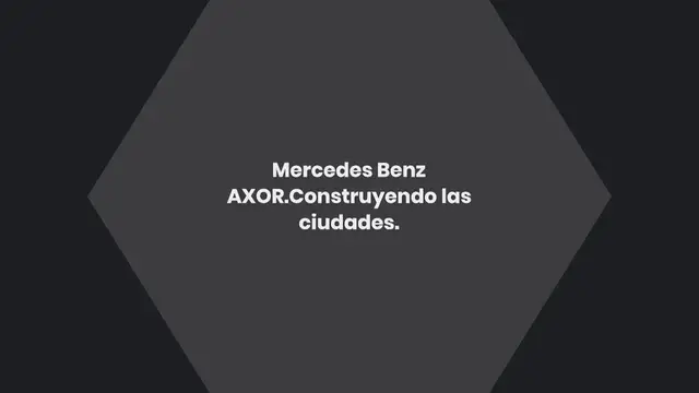 Video thumbnail for Mercedes Benz AXOR. Construyendo las ciudades.