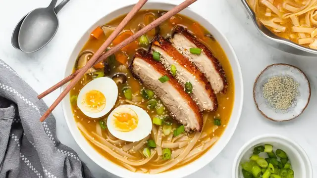 'Video thumbnail for Pork Belly Ramen Recipe'