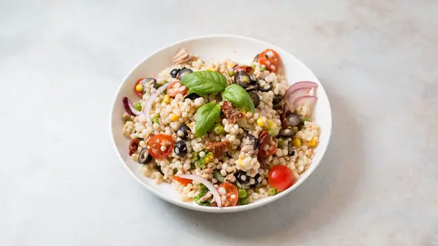 Video thumbnail for Tuna Couscous Salad Recipe