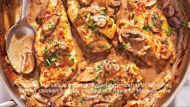 Video thumbnail for chicken marsala recipe