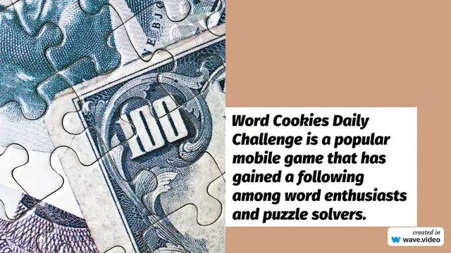 'Video thumbnail for Word Cookies Daily Challenge : Latest Puzzle Answers Revealed!'
