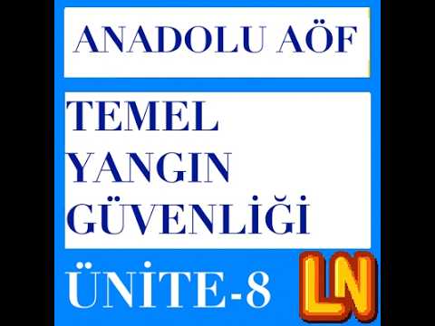 Video thumbnail for ISG110U Temel Yangın Güvenliği Ünite 8