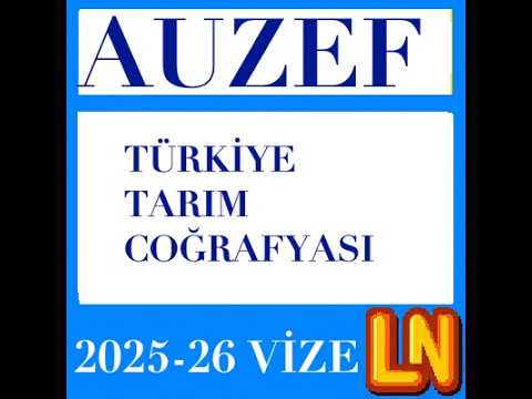 Video thumbnail for Türkiye Tarım Coğrafyası 2025-2026 Vize Soruları