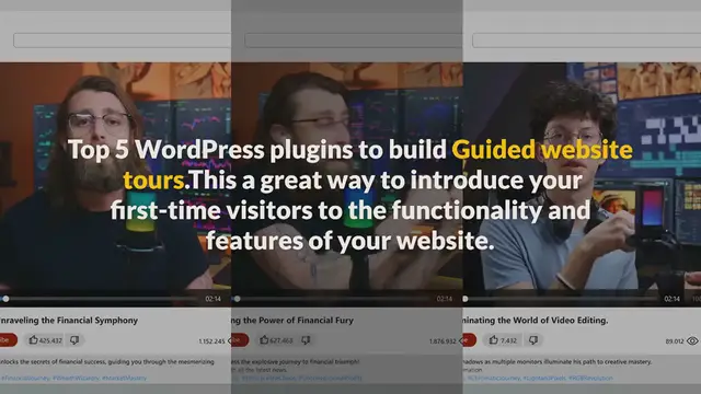 Video thumbnail for 5 WordPress Plugins To Build Guided Website Tours