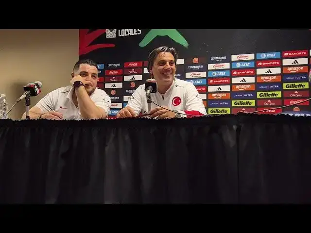 'Video thumbnail for Türkiye Teknik Direktörü Vincenzo Montella ve orta saha oyuncusu Oruku Kökçü basın toplantısı'