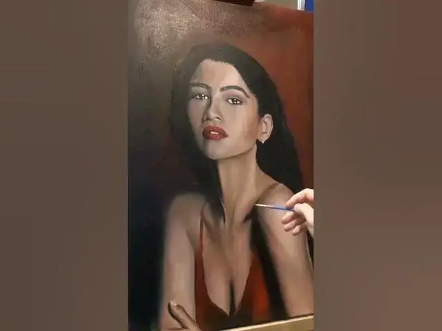 Video thumbnail for Painting Zendaya in Oils #shorts #art