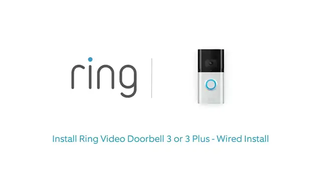 Video thumbnail for How to Install Ring Video Doorbell 3 or 3 Plus - Wired Install