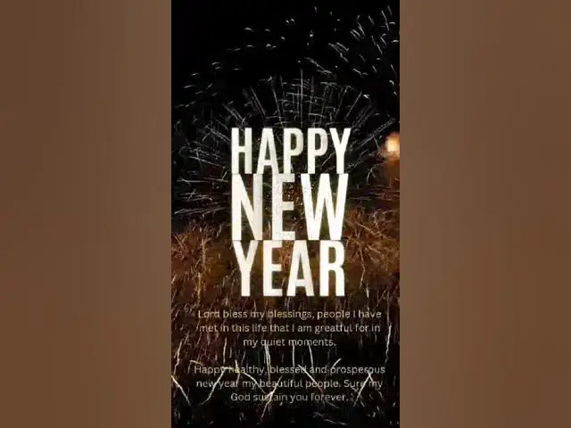 'Video thumbnail for New Year celebration design'