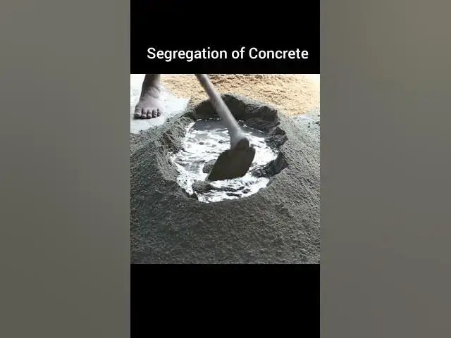 Video thumbnail for What is segregation in concrete? #shorts #ytshorts #civiltutor
