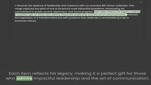 Video thumbnail for range captures the spirit of one of America's most influential presidents, showcasing his commitment to public service, diplomacy, and social progress. Each item reflects his legacy, making it a perfect gift for those who admire impactful