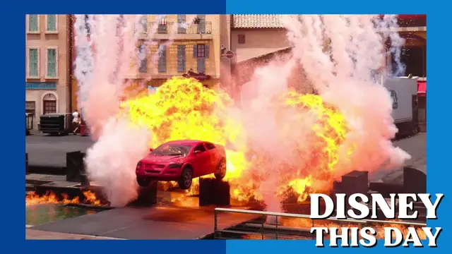Video thumbnail for Lights, Motors, Action! Extreme Stunt Show | DISNEY THIS DAY | April 2, 2016