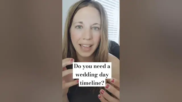 Video thumbnail for How to Make a Wedding Day Timeline and Why You NEED One