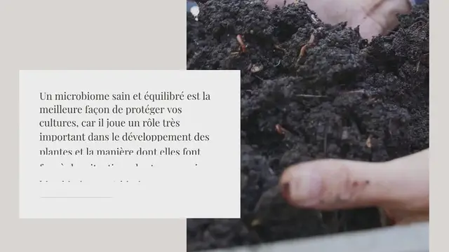 Video thumbnail for Sol et microbiome : le duo de choc