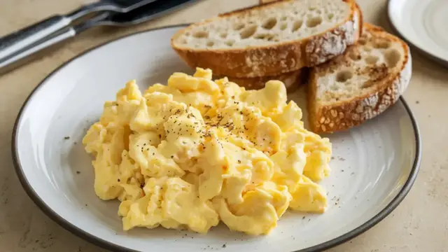 Video thumbnail for This Scrambled Egg Method Takes Only A Minute