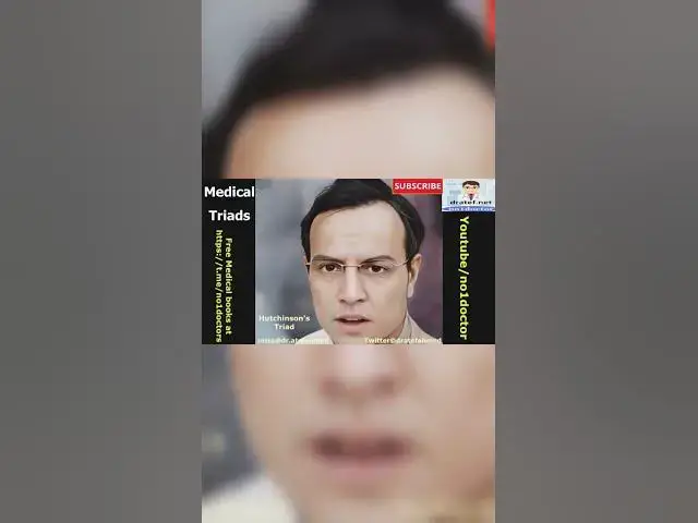 Video thumbnail for #Hutchinson_triad #shorts #nerve_deafness #frcs#exam #usmle #usmleprep #mrcs #mrcs_uk #dratef #MCQS