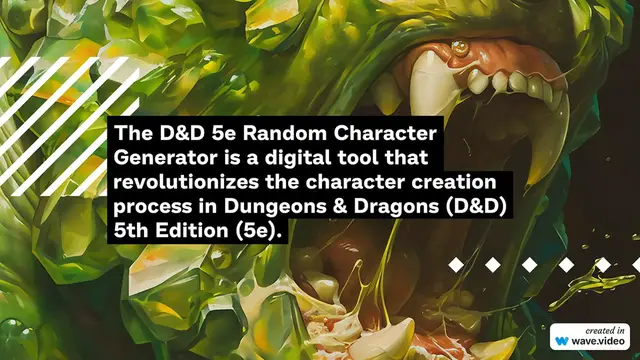 'Video thumbnail for D&D 5e Random Character Generator'
