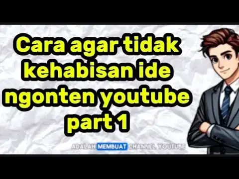 Video thumbnail for Cara agar ide konten kita gak habis habis