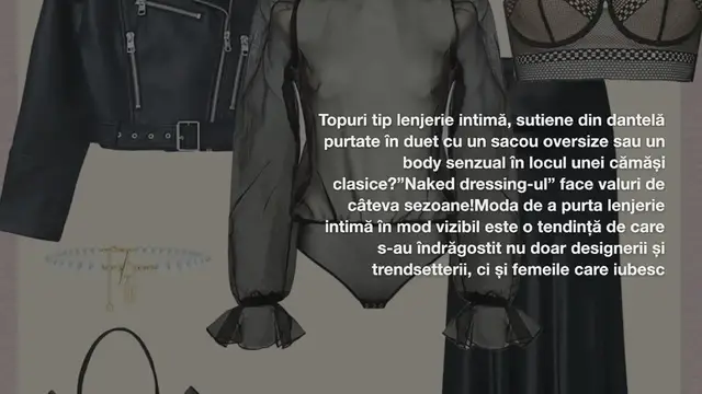 Video thumbnail for Topurile tip lenjerie intimă, sutienele din dantelă și multe altele – cum se poartă lenjeria intimă pentru femei în ținutele de zi cu zi?