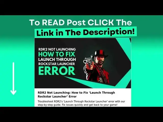 Video thumbnail for RDR2 Not Launching: How to Fix ‘Launch Through Rockstar Launcher’ Error