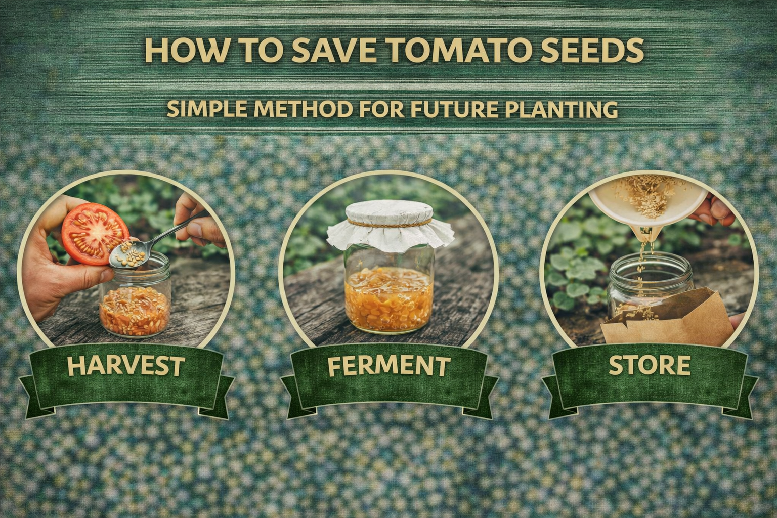 Video thumbnail for How to Save Tomato Seeds | Simple Method for Future Planting