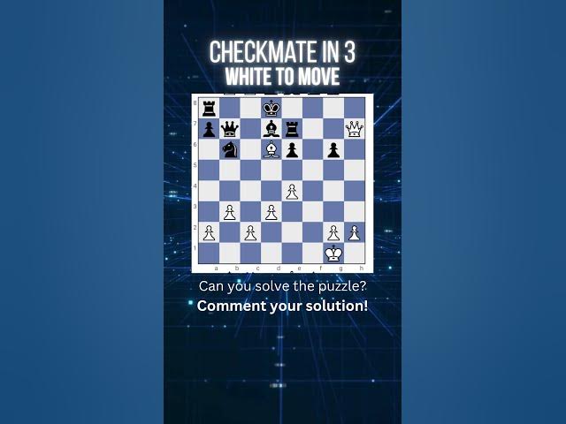 Video thumbnail for Can You Find Mate In 3? #chess #puzzle #checkmate
